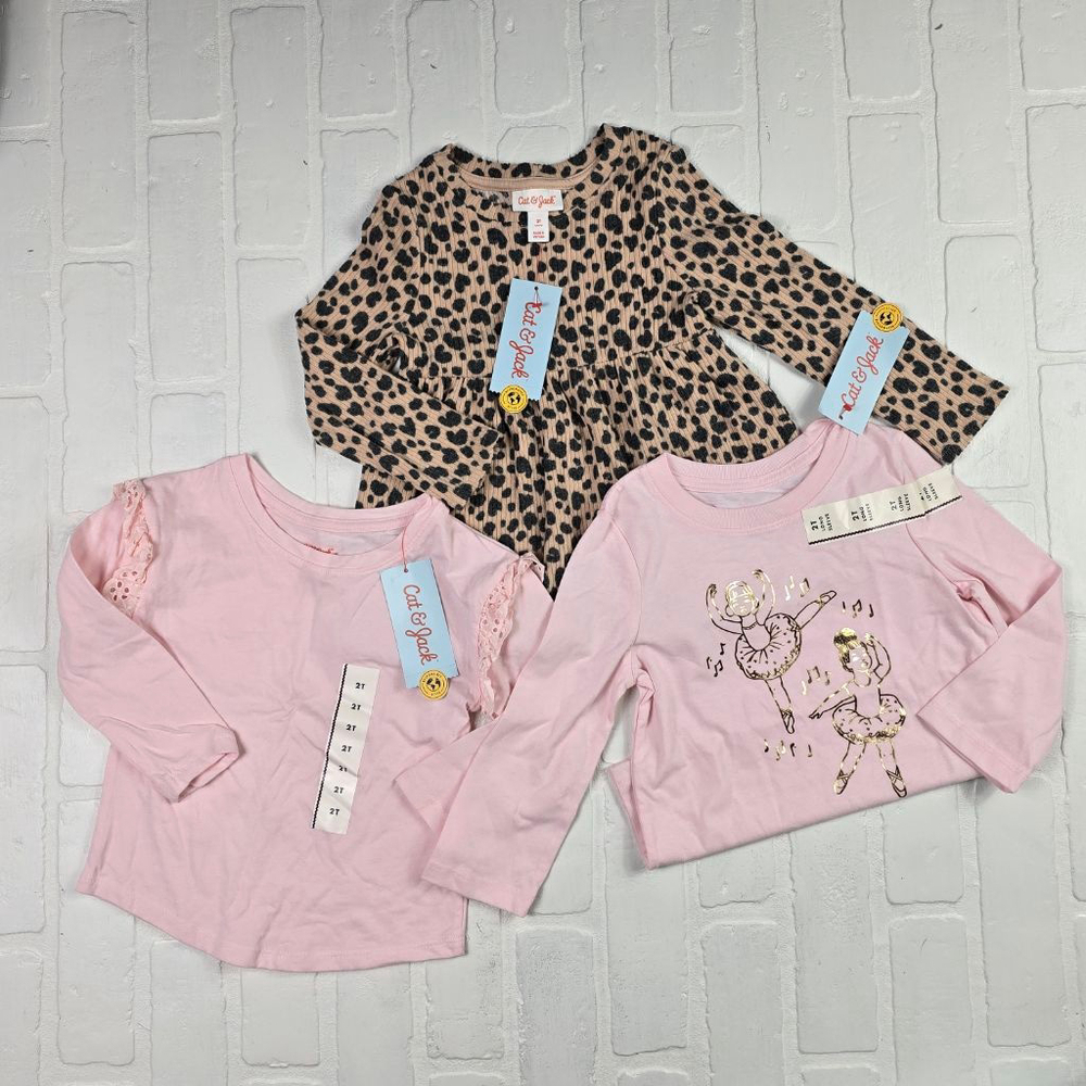 Cat & Jack Three Piece Top Bundle Size 2T